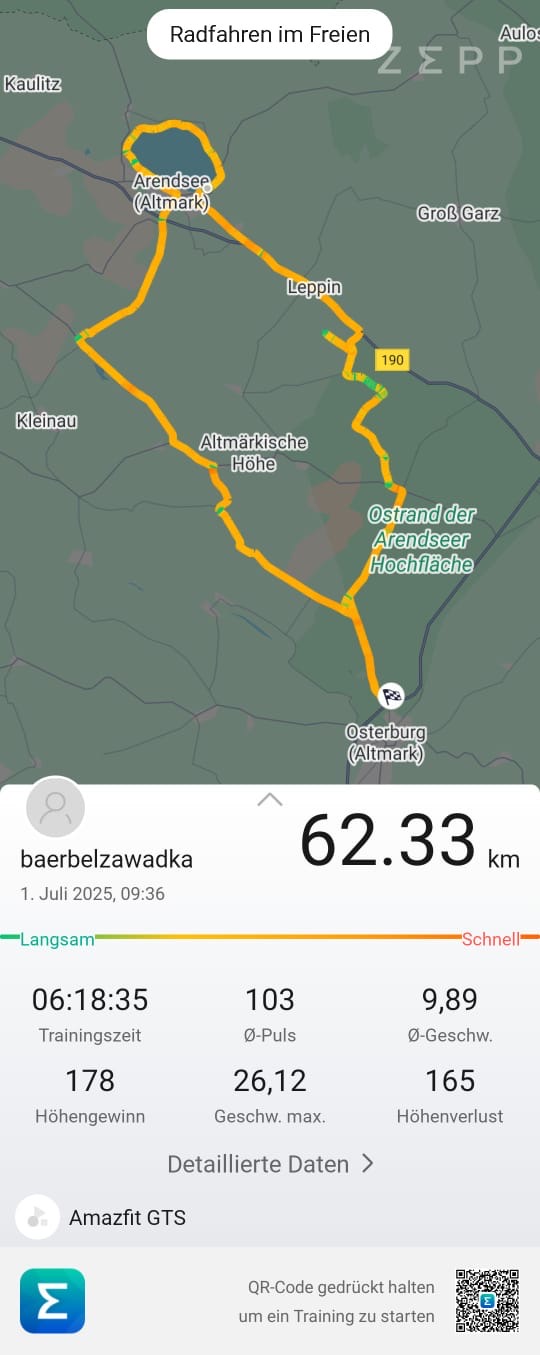 Osterburg3 Tour nach Arendsee